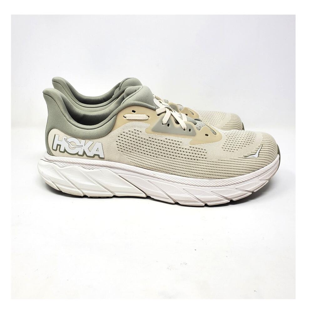 Hoka One One Arahi 7 Road-Running Sneaker Shoes Oat Milk Barley Size US 13 D